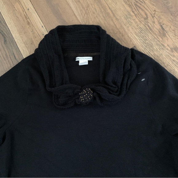 Ashley Stuart Womens Black Cowl Neck Sweater Size 1X - Picture 4 of 7